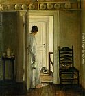 A Saucer of Milk by Carl Vilhelm Holsoe